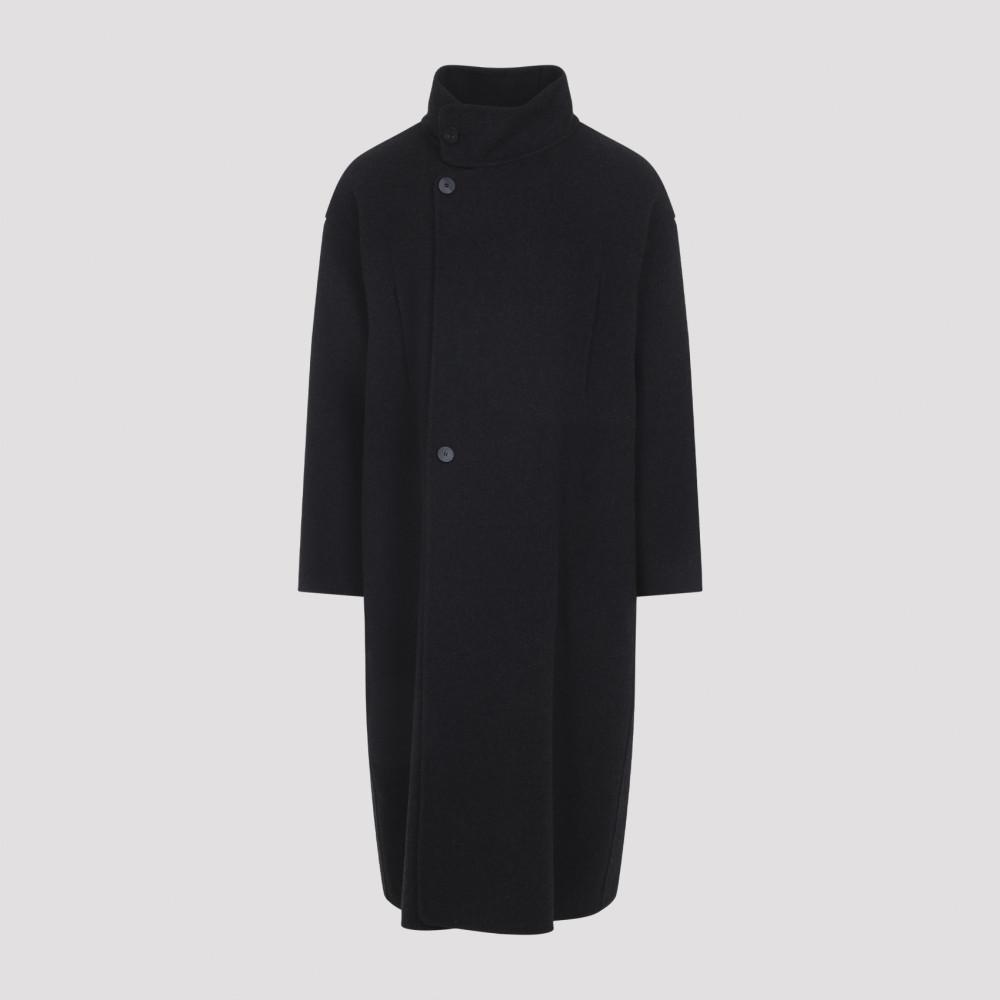 ジャケット・アウター FEAR OF GOD HIGH NECK TRENCH COAT 2025 Black Hooded Wizard Trench Coat Windbreaker Men Autumn