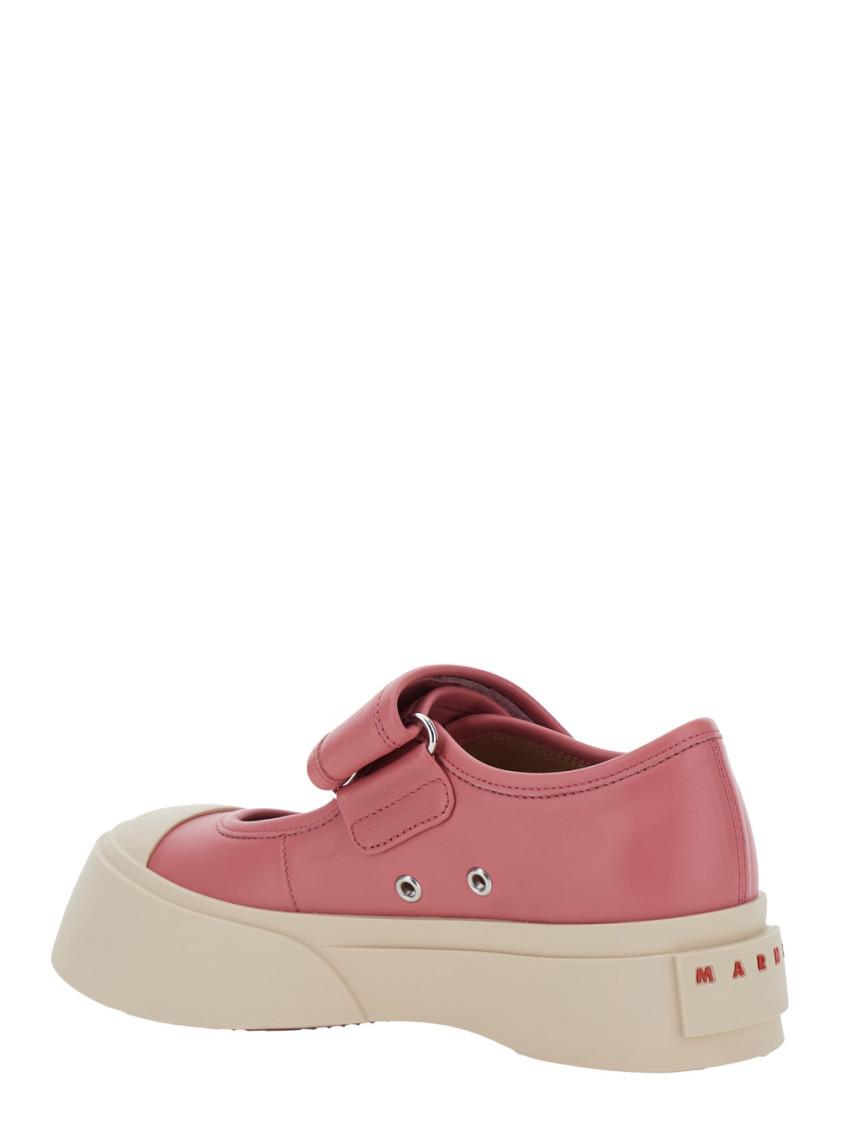 スニーカー MARNI Laced Up Sneakers - Marni - Leather - Pink 284117-30525-Marni-pablo-lace-