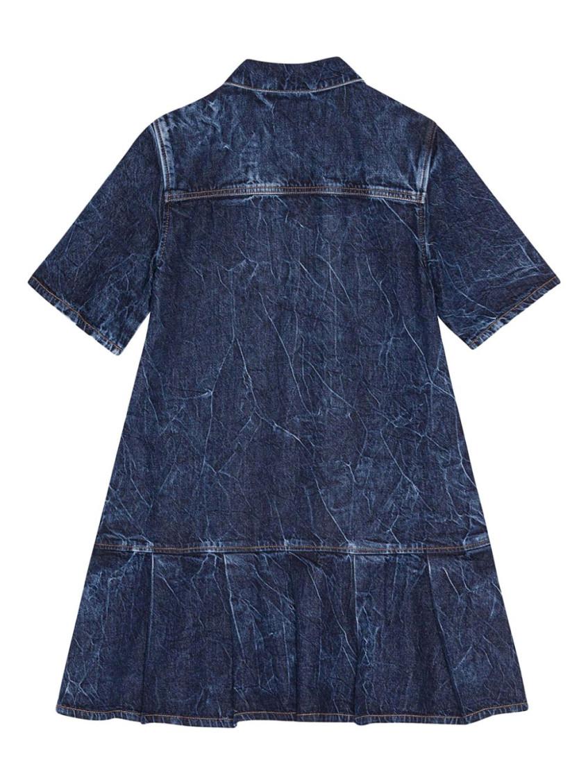 Ganni Denim Mini Dress in Blue