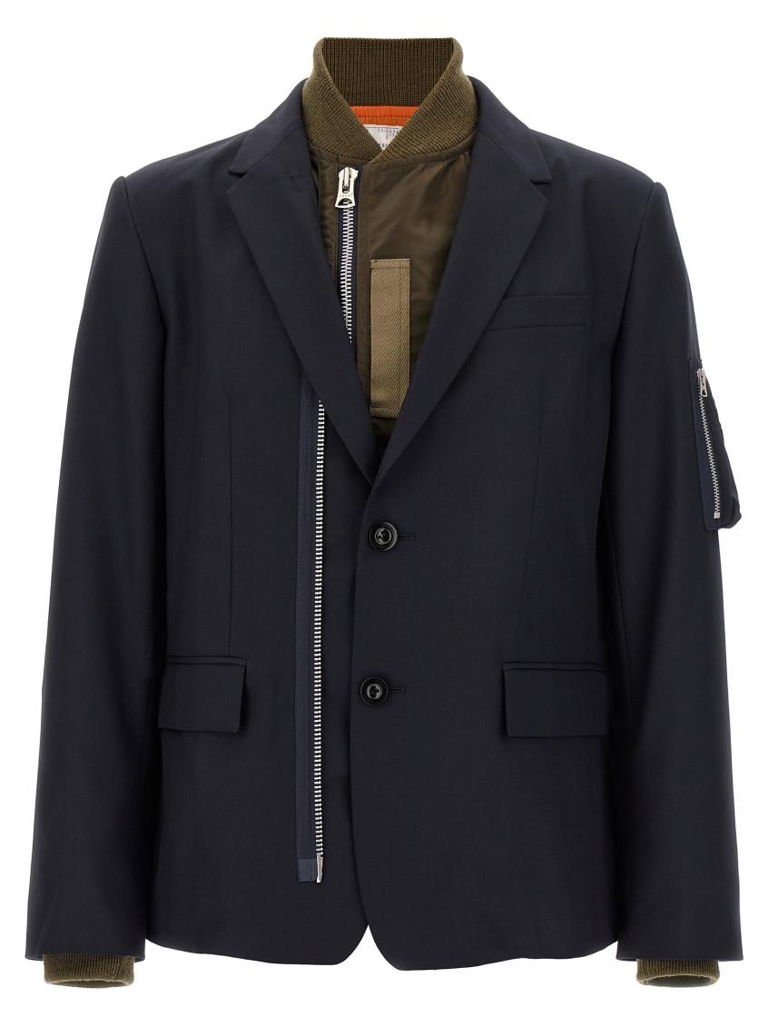 【送料&関税込】Sacai Semi-transparent Blazer Jacket Sacai Semi-transparent Blazer Jacket | italist