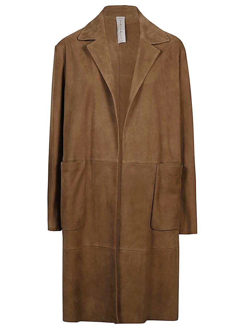 VIP【送料関税込】FURLING BY GIANI SUEDE MIDI COAT furling-by-giani-Brown-Suede-