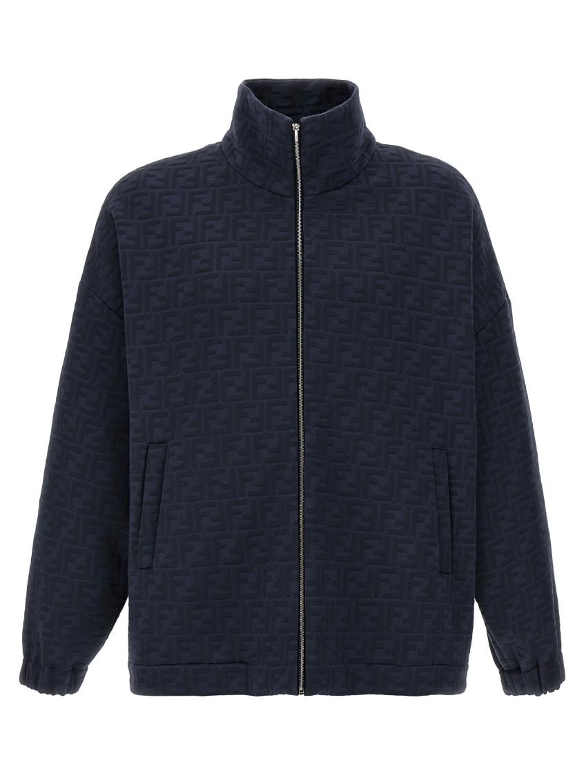 スウェット・トレーナー FENDI FF monogram sweatshirt Blue Fendi Ff Monogram Sweatshirt in Blue for Men | Lyst
