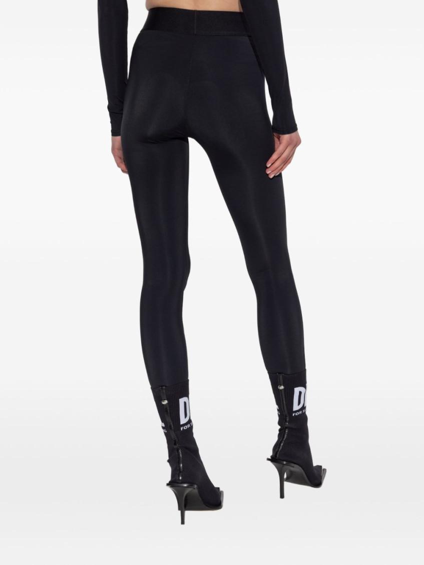 【関税&送料込】Diesel Leggings Con Logo DIESEL Leggings With Logo in Black | Lyst