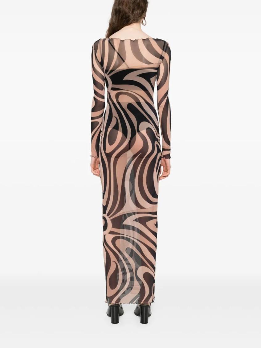 【関税込み】EMILIO PUCCI MARBLE DRESS Marmo Print Silk Dress – PUCCI Online Store