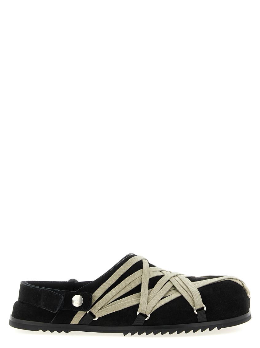 サンダル Rick Owens Leather Slide Sandal Leather slides in black - Rick Owens | Mytheresa