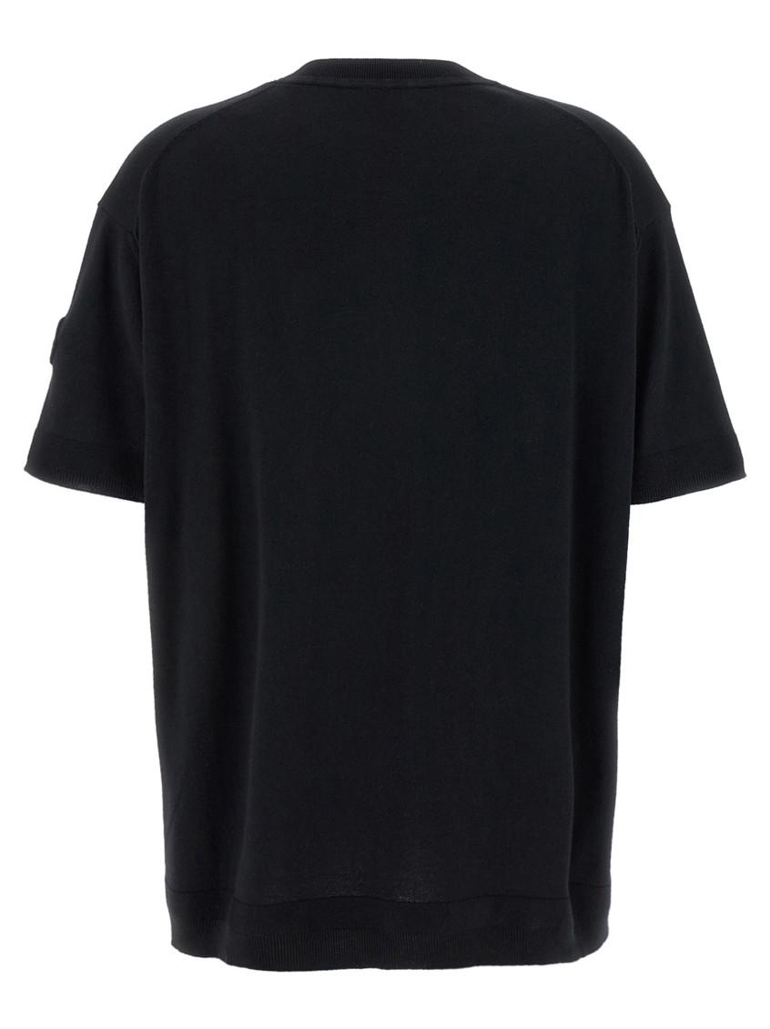 MONCLER クロシェ アクセント Tシャツ K10938C0004389ADC 999 MONCLER モンクレール カットソー メンズ LOGO MOTIF T-SHIRT