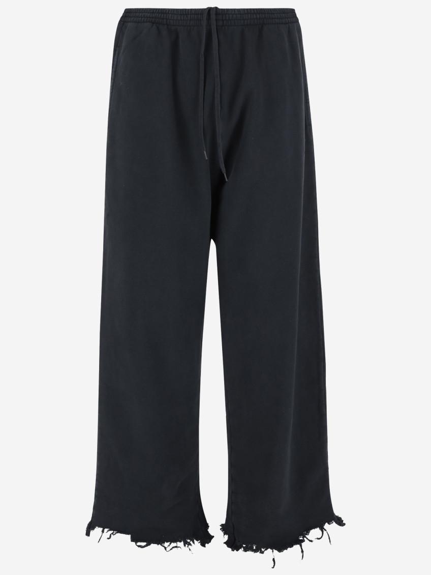 Balenciaga Nail Polish Cropped Sweatpants in Blue | Lyst