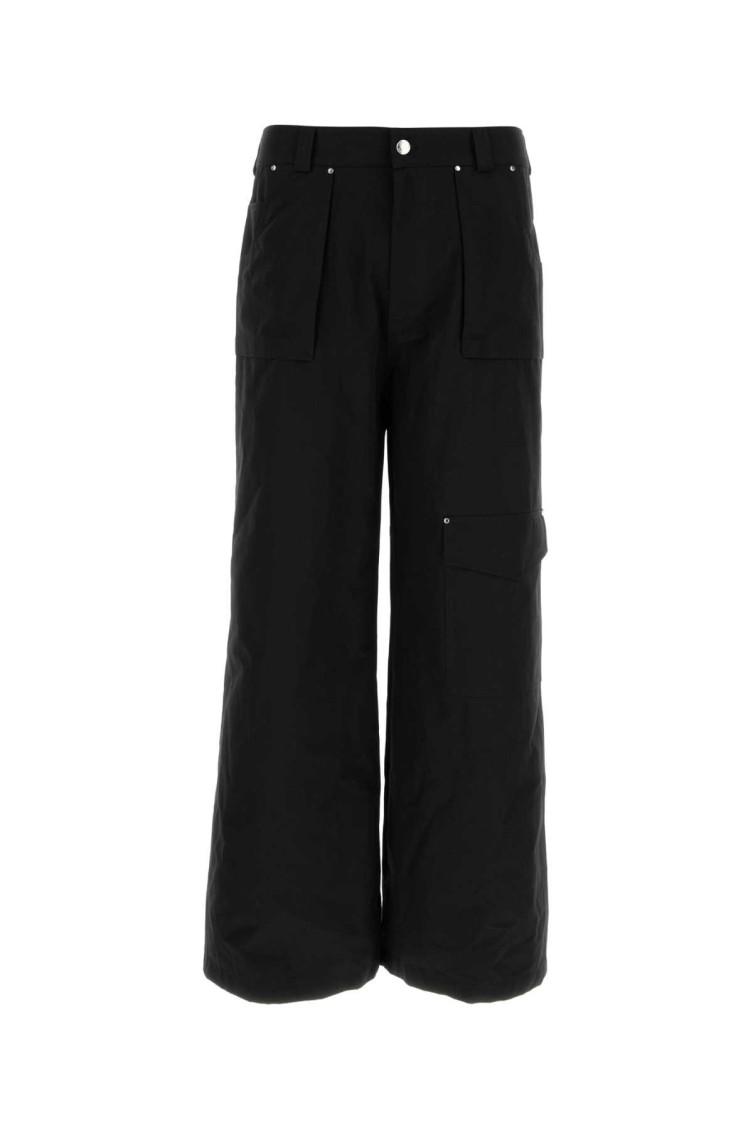 パンツ Mcqueen Tailored Black Cargo Pants With Functional Pockets Mcqueen Tailored Black Cargo Pants With Functional Pockets