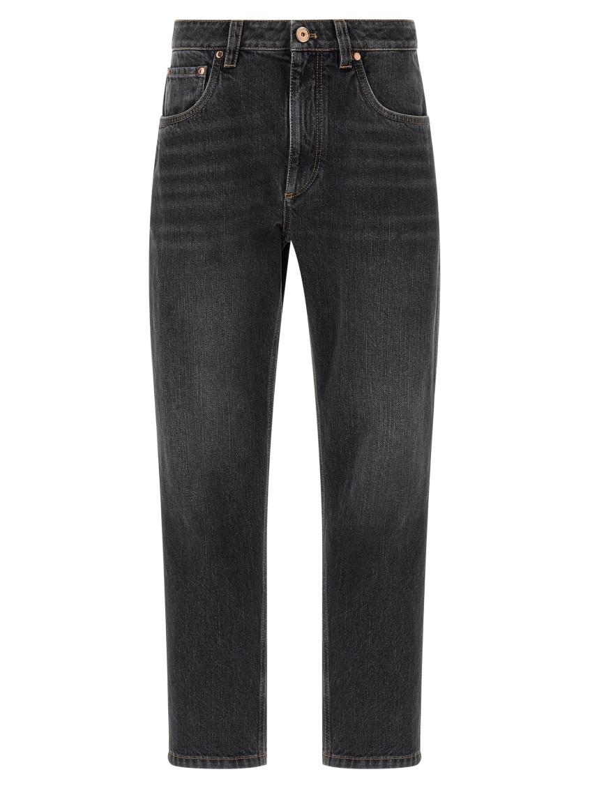 デニム・ジーパン BRUNELLO CUCINELLI Woman Jeans Black MP065P5679 C8341 Women's jeans - Designer denim collection | Brunello Cucinelli