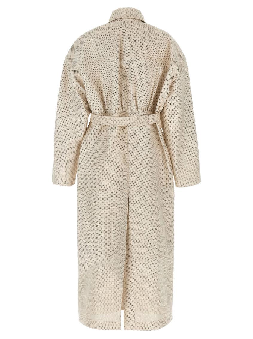 コート SPORTMAX WHITE WOOL ABATE COAT Abate virgin wool wrap coat in white - Sportmax | Mytheresa