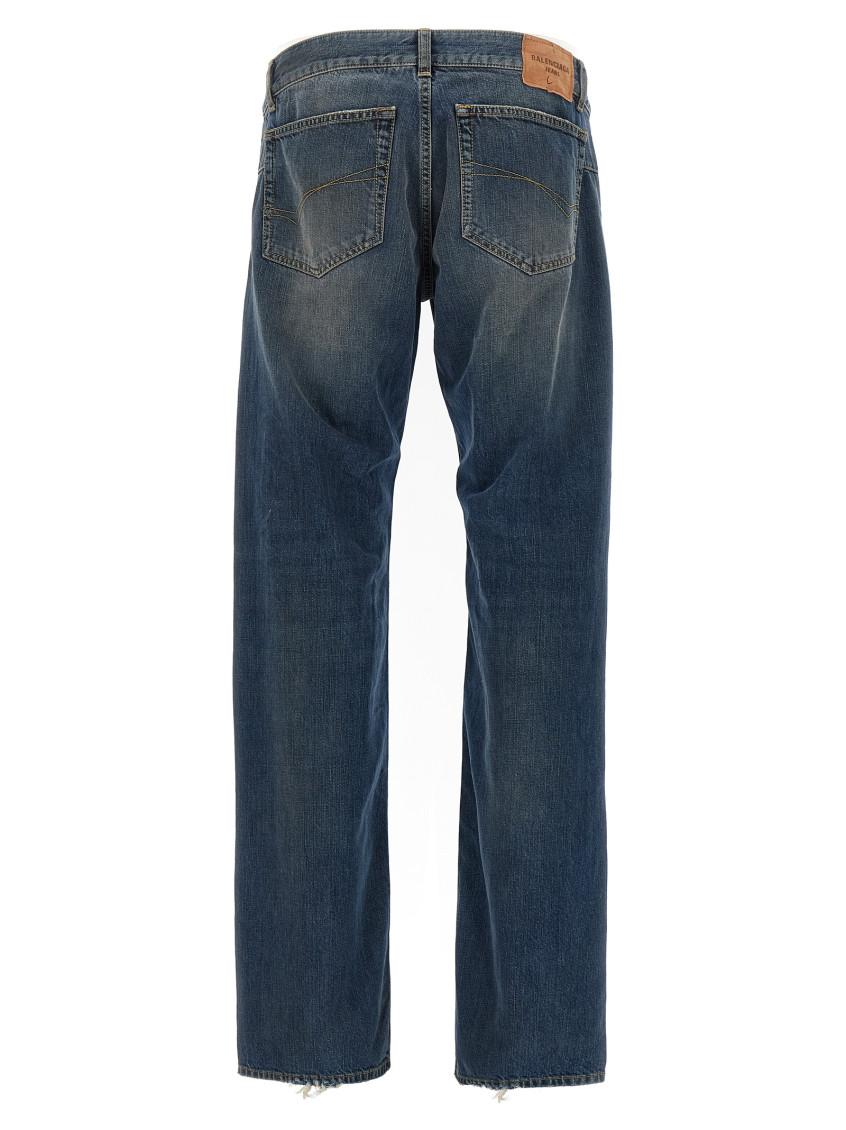 Balenciaga Low Waist Jeans in Blue for Men | Lyst