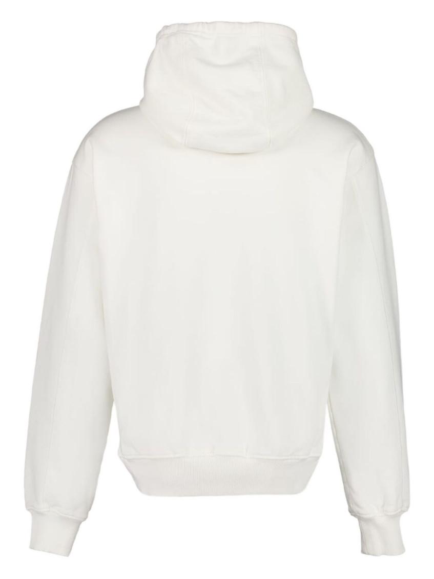 パーカー・フーディ Casablanca White cotton sweatshirt Casablanca Logo print hoodie - White - Men