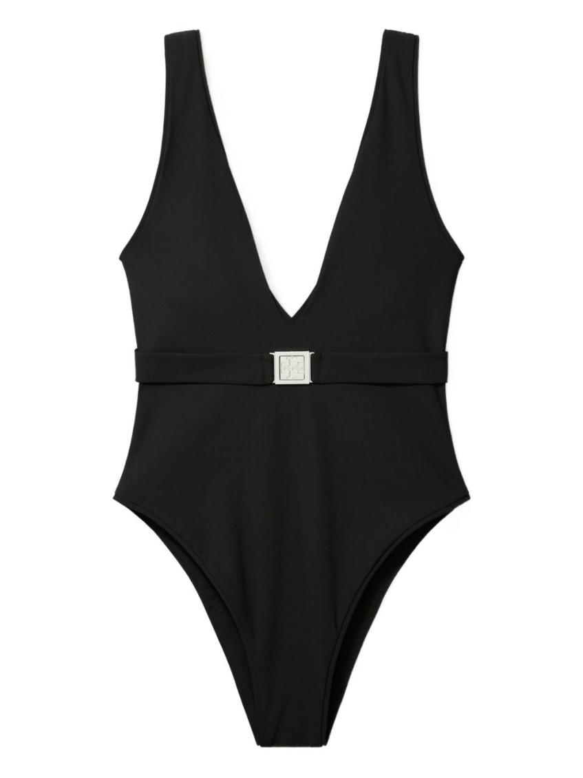 ワンピース水着 TORY BURCH ONE-SHOULDER ONE-PIECE SWIMSUIT WITH CLIP one-shoulder-clip-swimsuit-on-