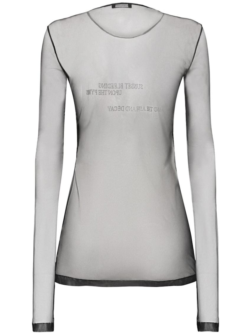 ''Sunset Bleeding'' Tulle Top