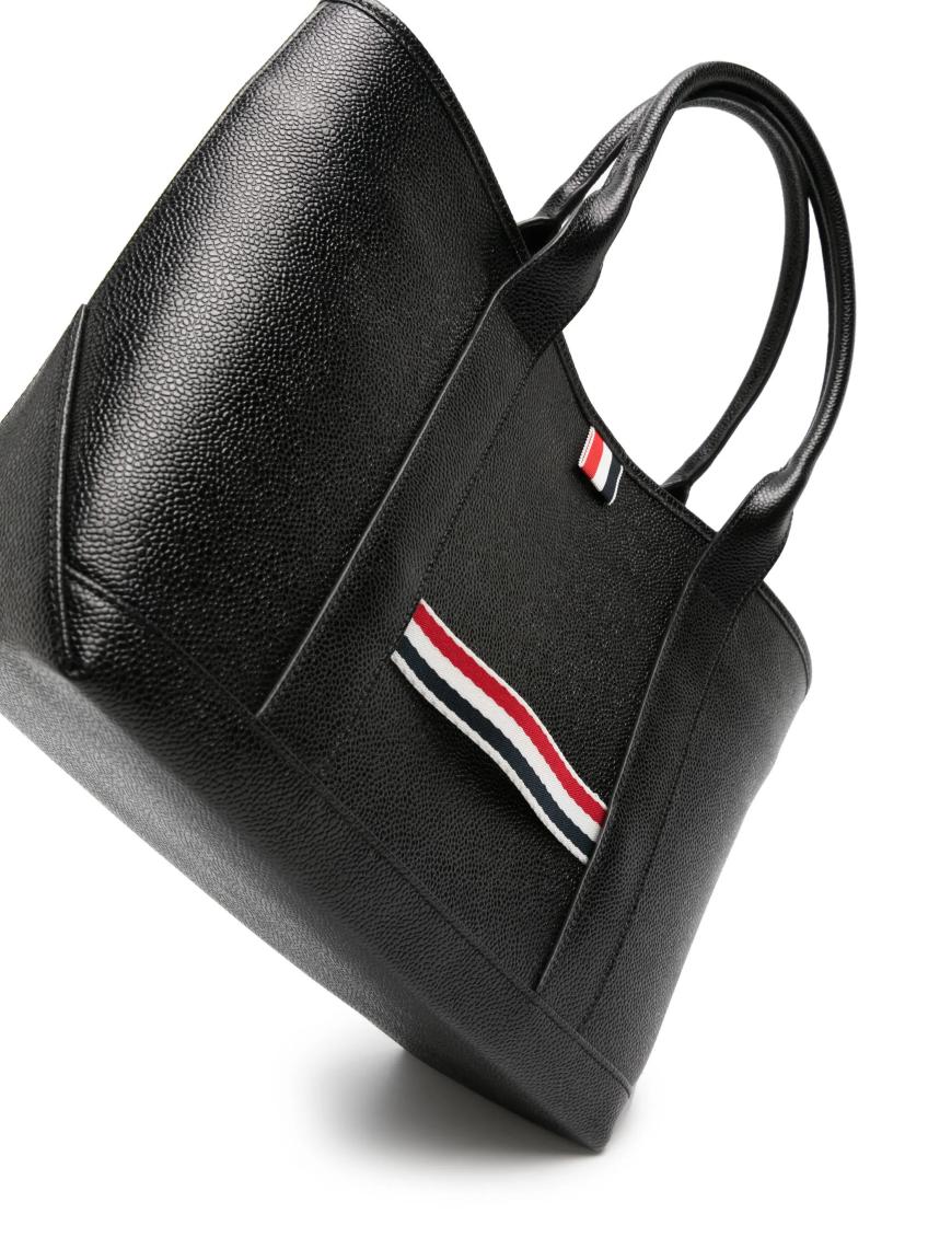 トートバッグ THOM BROWNE TOOL MEDIUM LEATHER TOTE Thom Browne Men's Medium Tool Tote | A.K. Rikk's