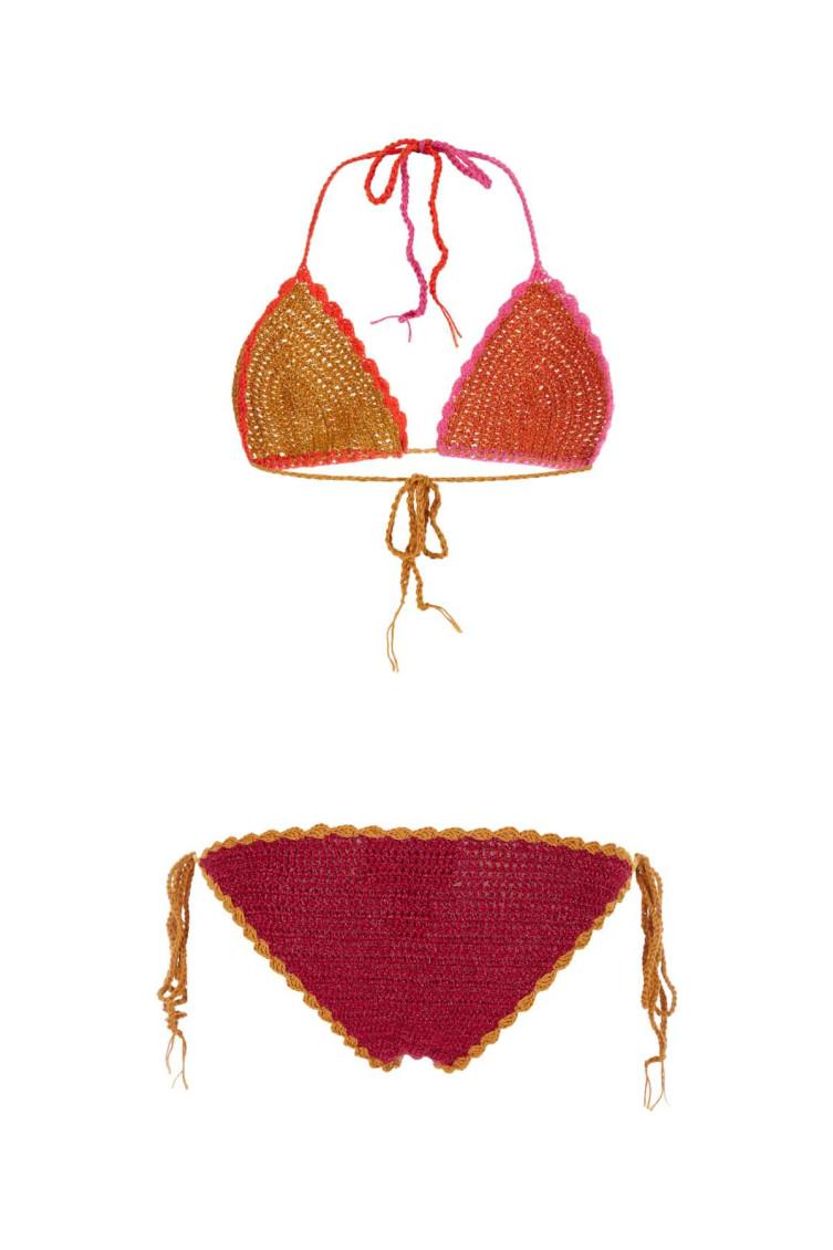 ビキニ ROSE CARMINE Multicolor crochet bikini BIKINIS – Rose Carmine