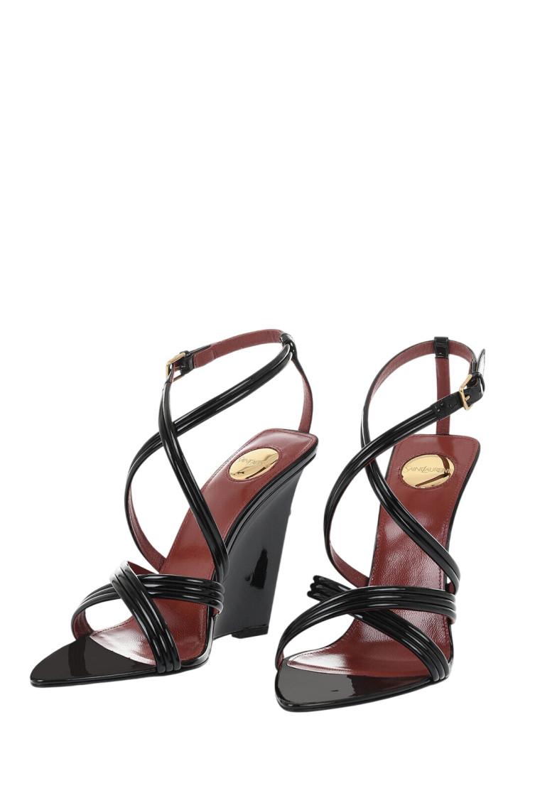 Women's Saint Laurent Wedge sandals | Lyst