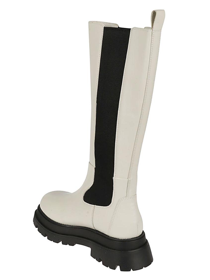 Ash Leather Chelsea Platform Boots in Black Lyst