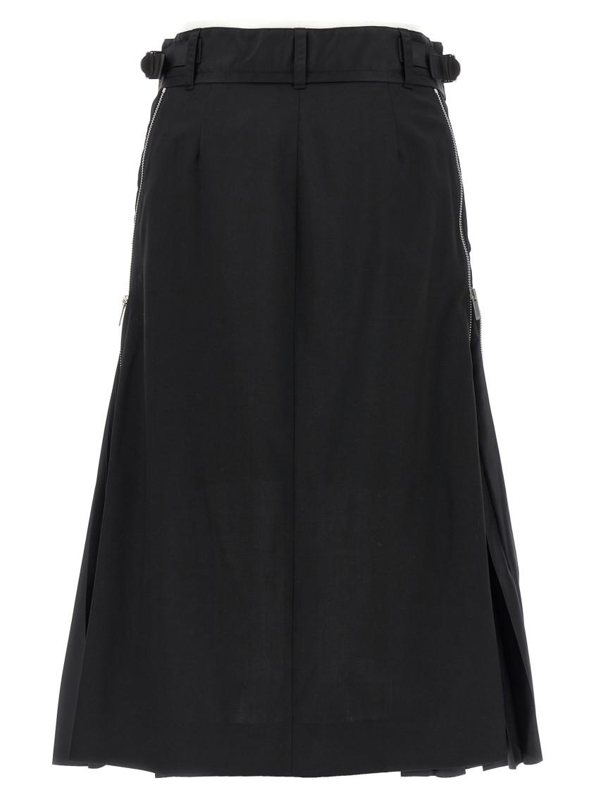 スカート sacai 'Cargo Mix' skirt sacai - sacai / サカイ | 2022SS | Grosgrain Mix Skirt フレア
