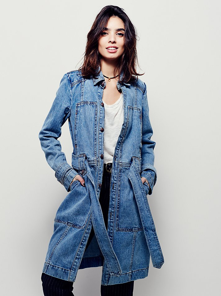 jeans jacket with belt