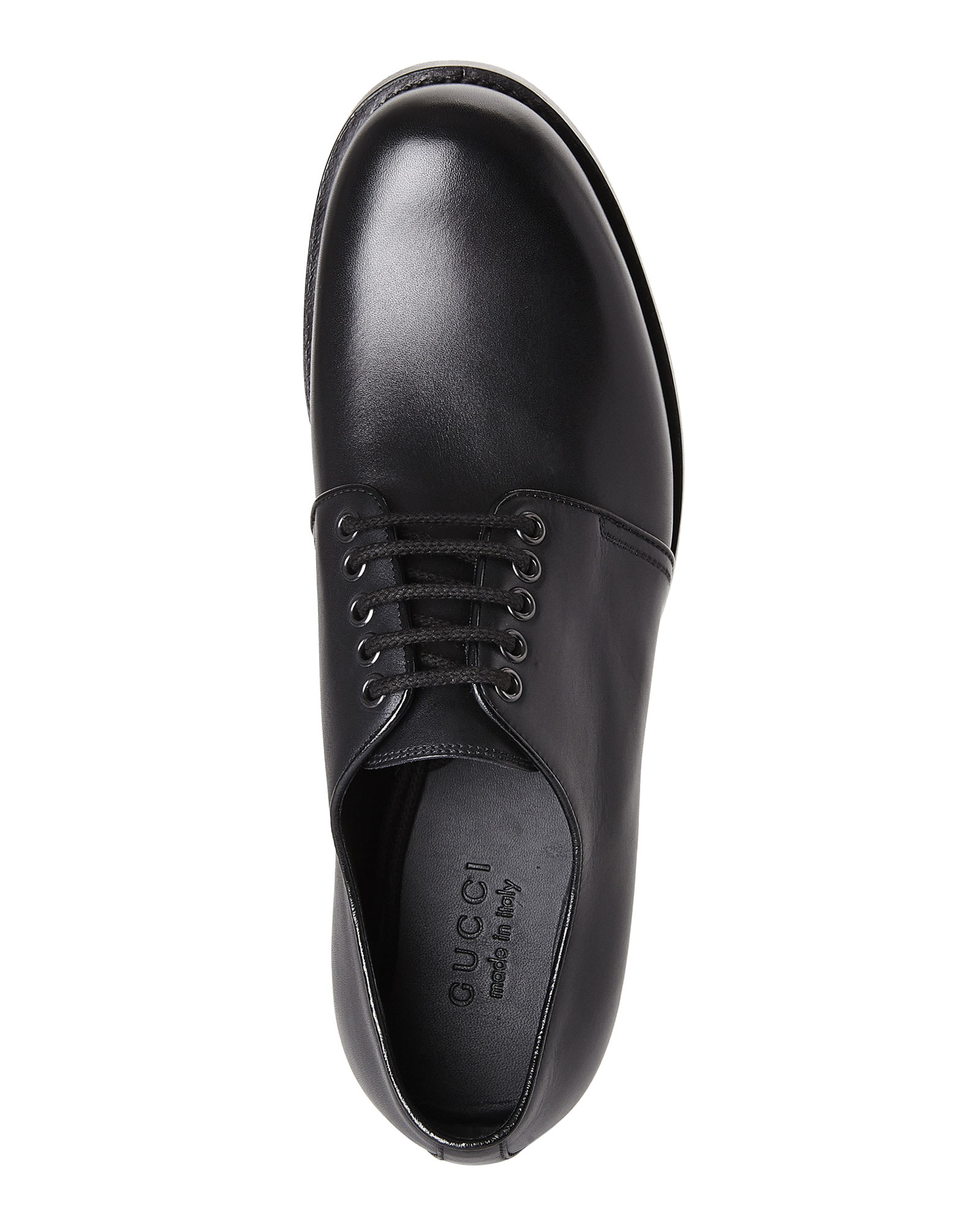 Gucci Black Derby Shoes for Men Lyst