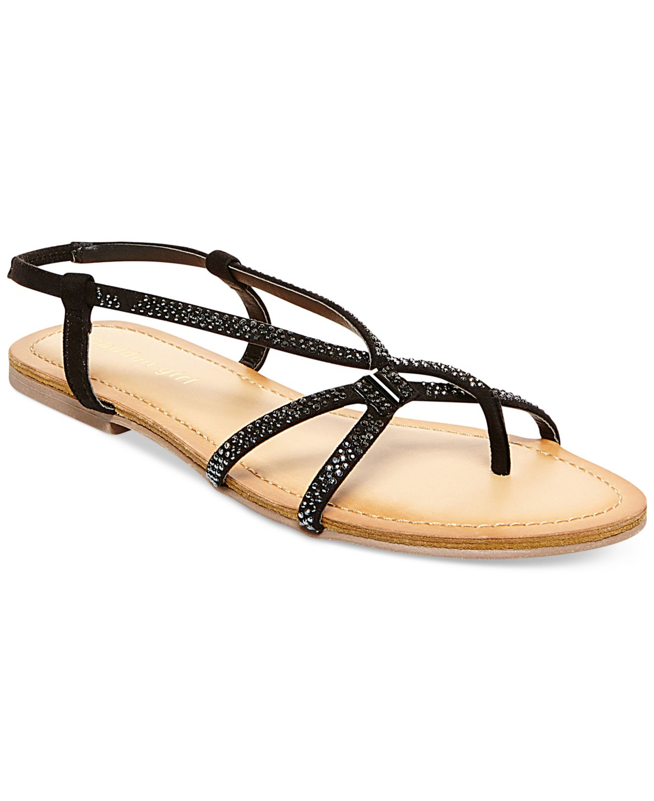 Madden Girl Kem Rhinestone Gladiator Sandals in Black | Lyst