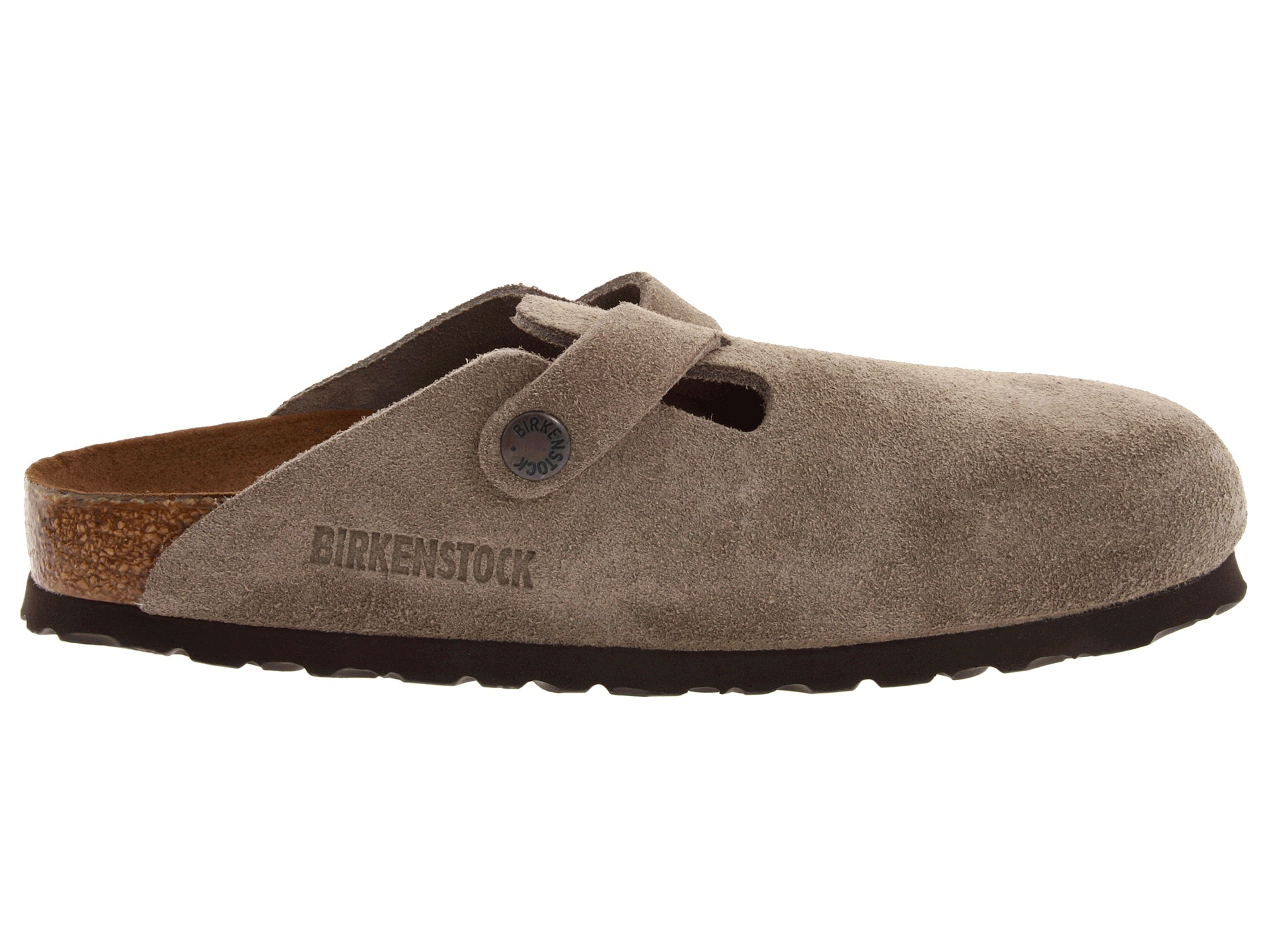 Birkenstock Boston Soft Footbed (unisex) in Brown (Taupe Suede) | Lyst