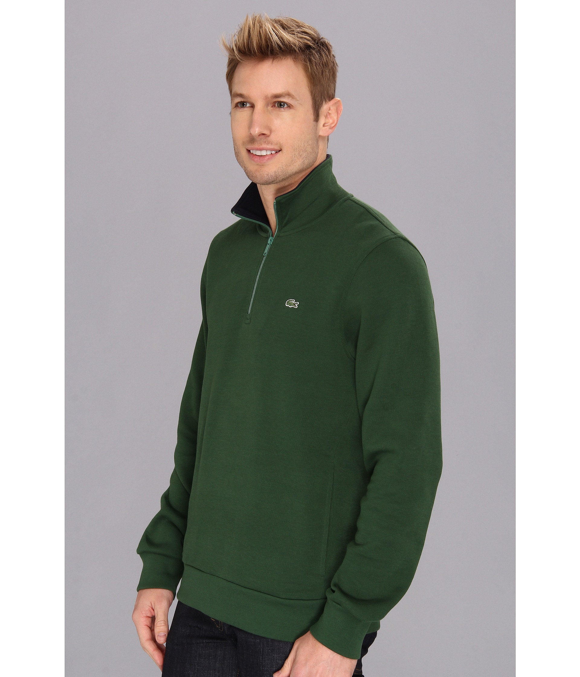 lacoste half zip pullover