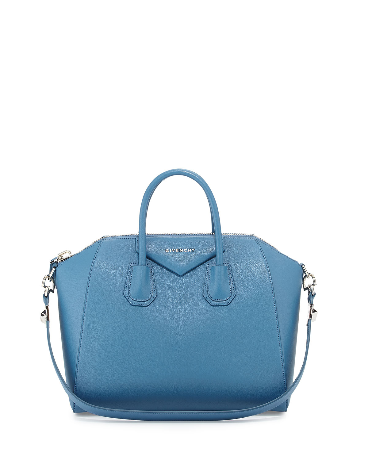Givenchy Antigona Mini Leather Shoulder Bag in Blue | Lyst