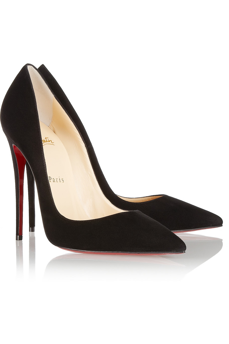Christian Louboutin So Kate 120 Suede Pumps in Black - Lyst