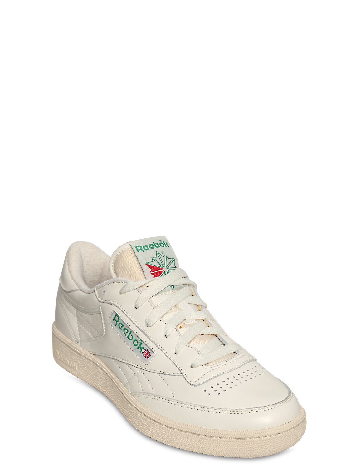 Reebok Club C 85 Vintage Leather Low-Top Sneakers in White for Men | Lyst