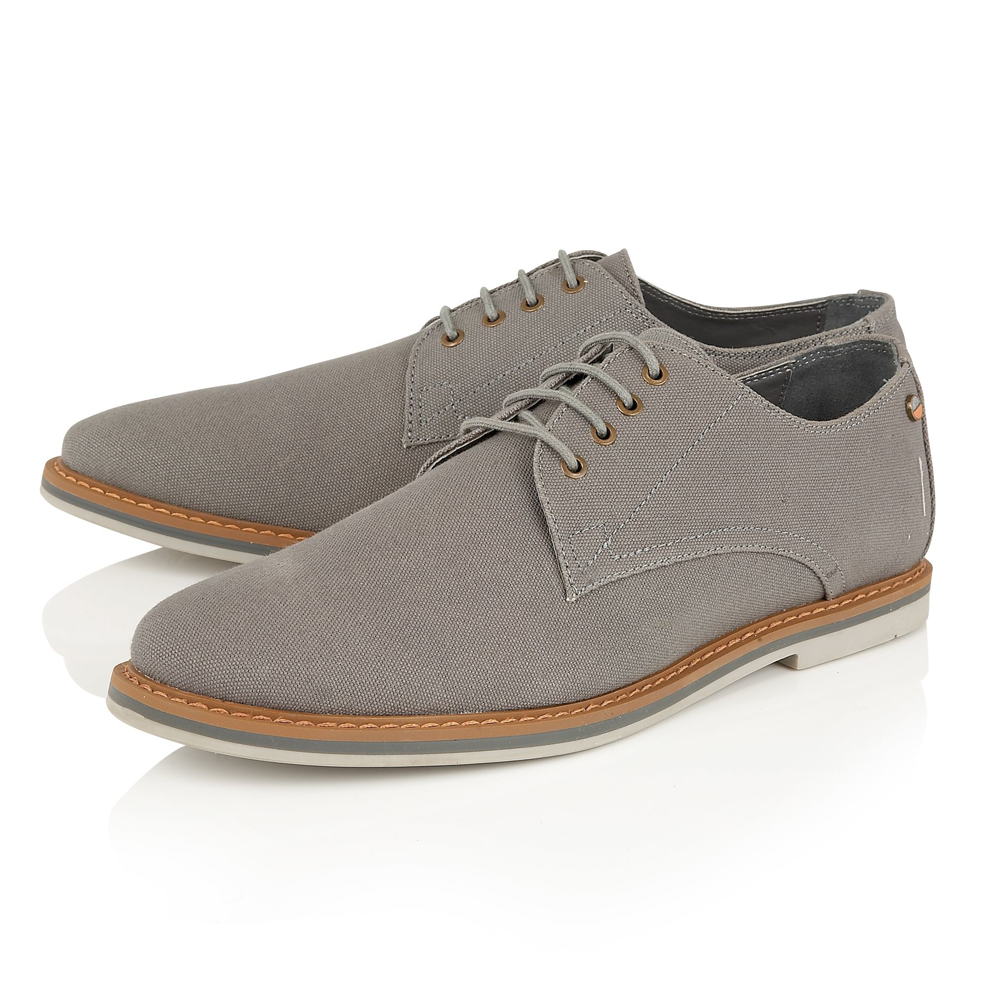Frank wright Telford Mens Lace Up Shoes in Gray for Men Lyst