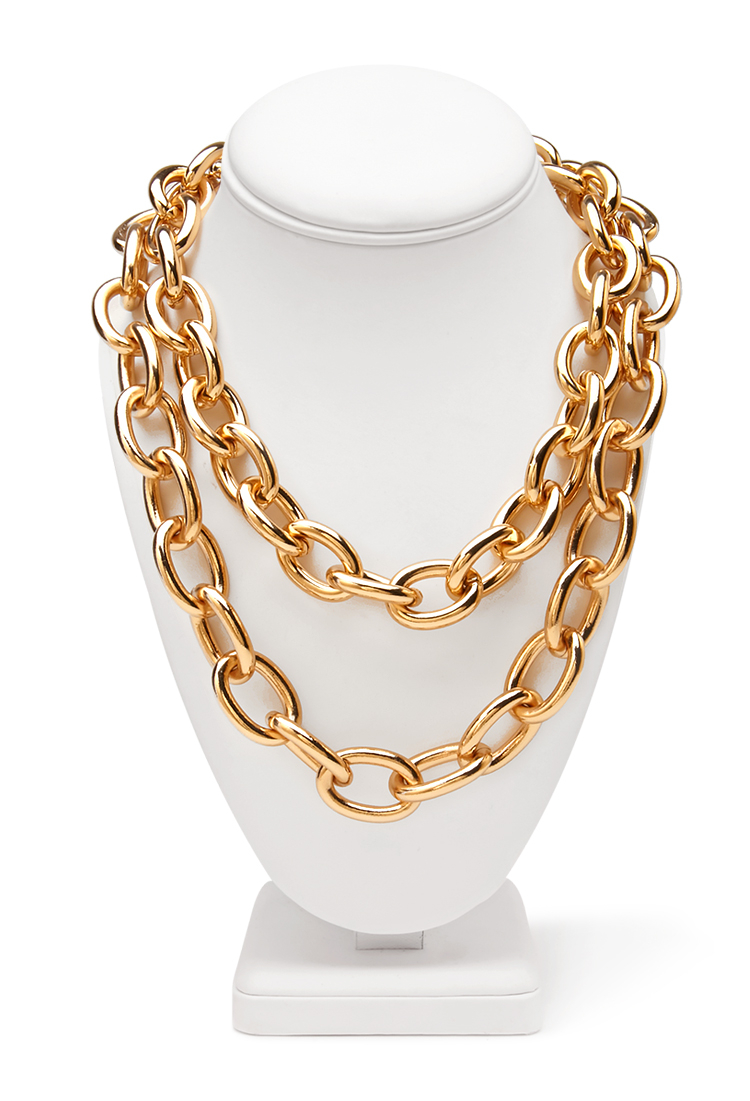 Chunky Layered Chain Necklace 