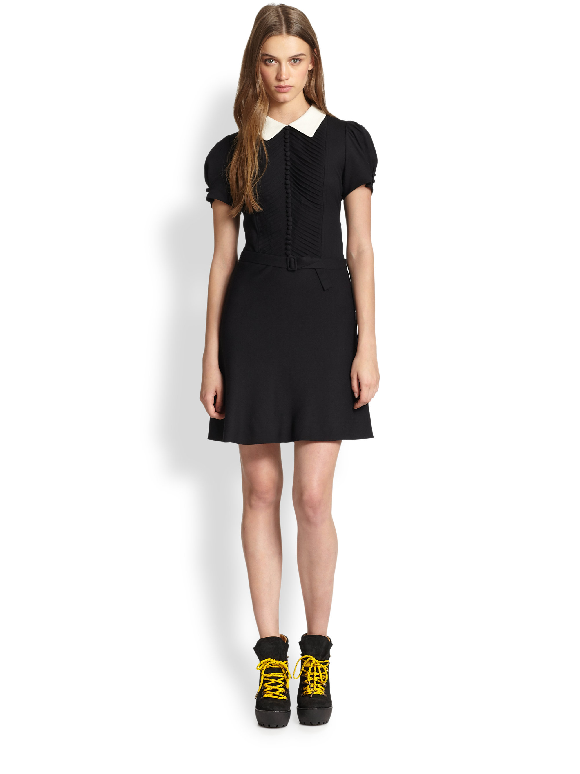 Polo Ralph Lauren Contrast-Collar Dress 