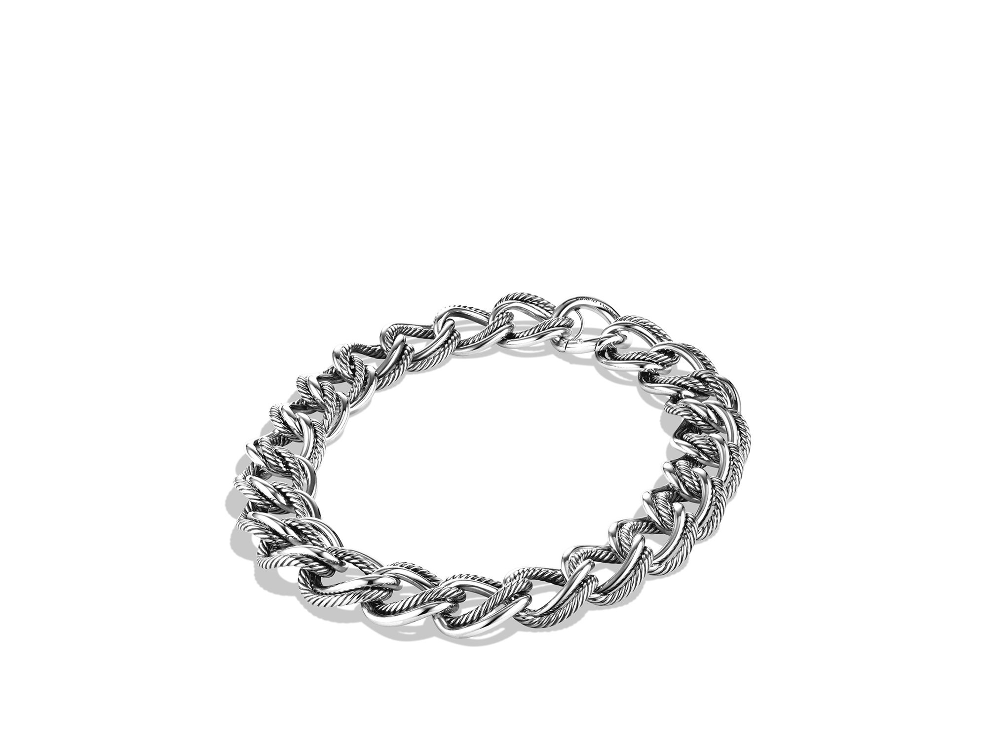 David Yurman Curb Link Wide Necklace in Silver (Metallic) - Lyst