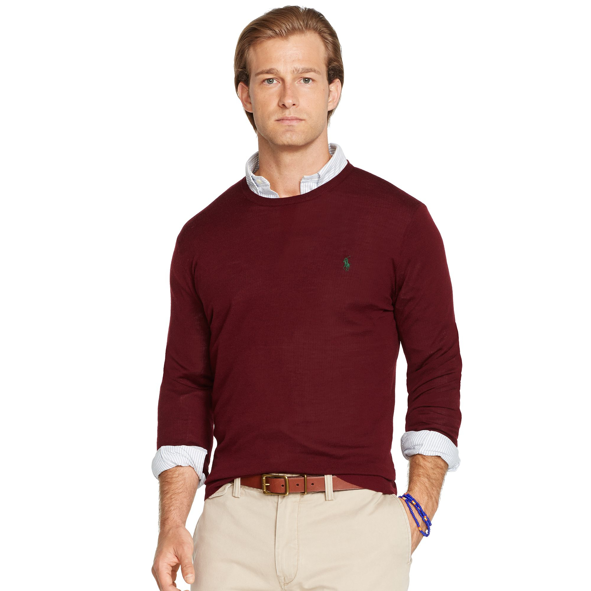 ralph lauren men's crew neck sweater
