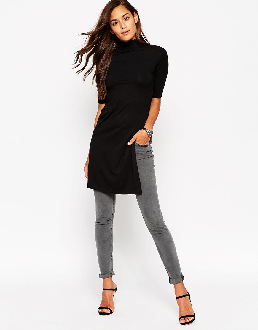 maxi tunic top with side splits