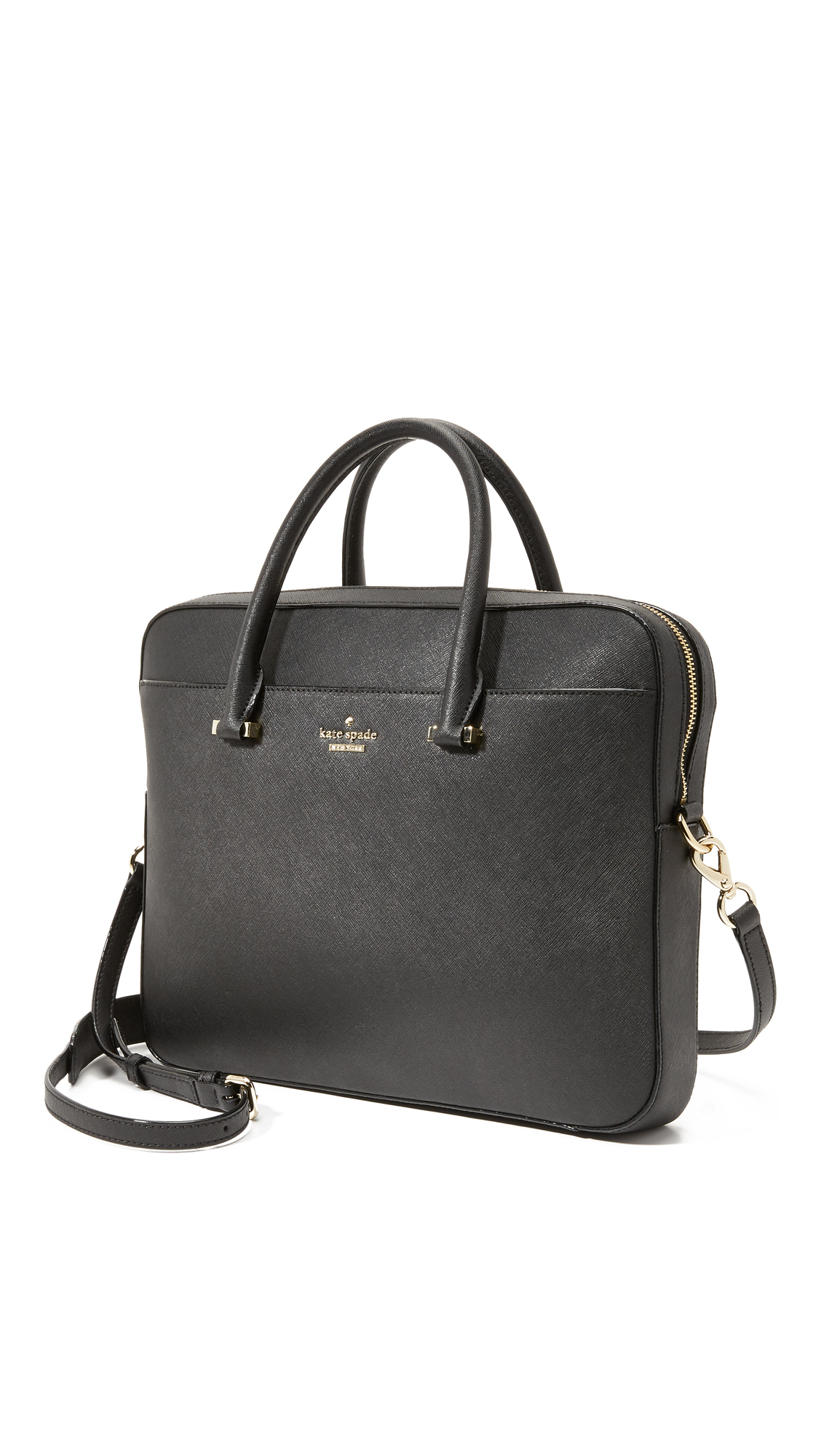 Kate Spade 13 Inch Saffiano Laptop Bag - Black | Lyst