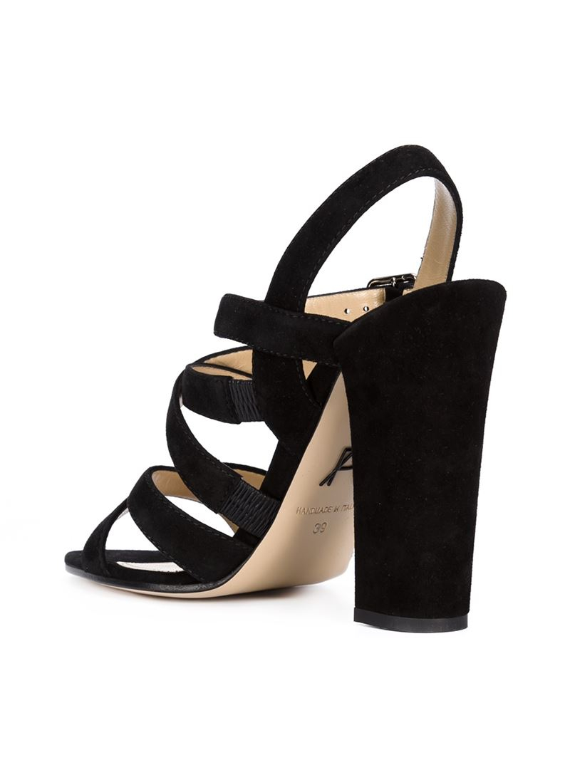 black thick heel