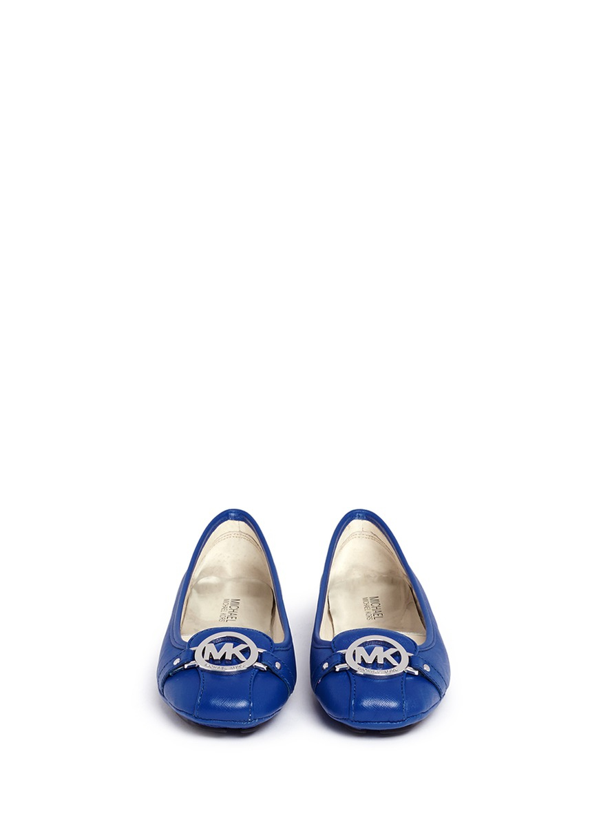 michael kors blue flat shoes