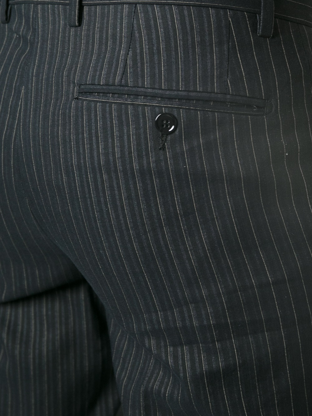Dolce & Gabbana Skinny Pinstripe Trousers in Black for Men - Lyst