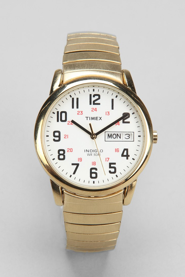 timex weekender gold