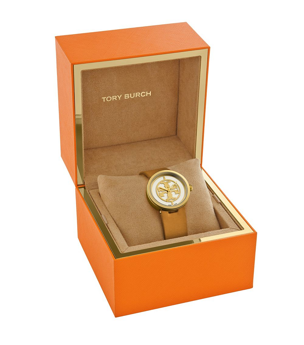 Tory Burch Reva Bangle Watch Gift Set w/ Top Rings, Rose Gold