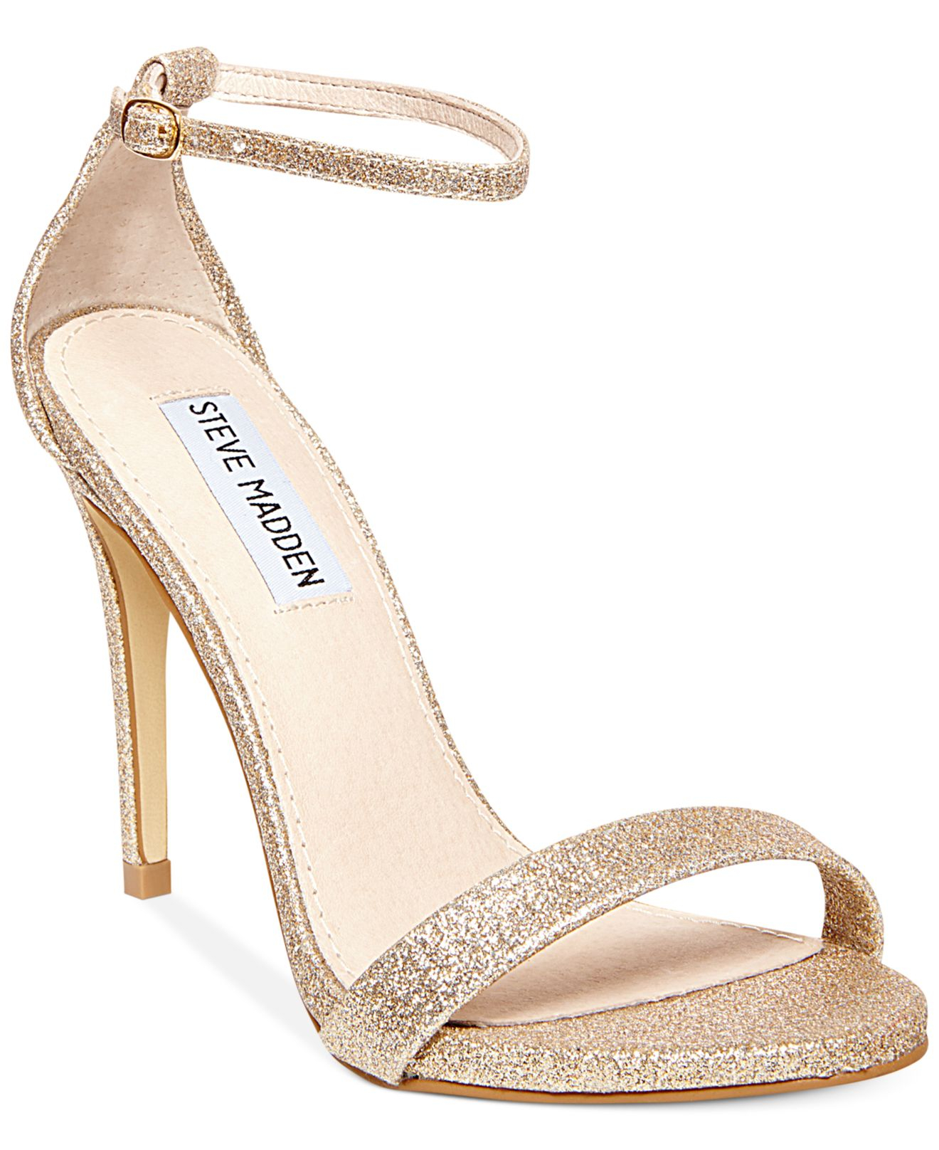 gold glitter steve madden heels