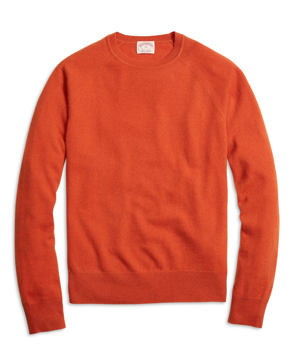 Brooks brothers Cashmere Crewneck Sweater in Orange for Men | Lyst
