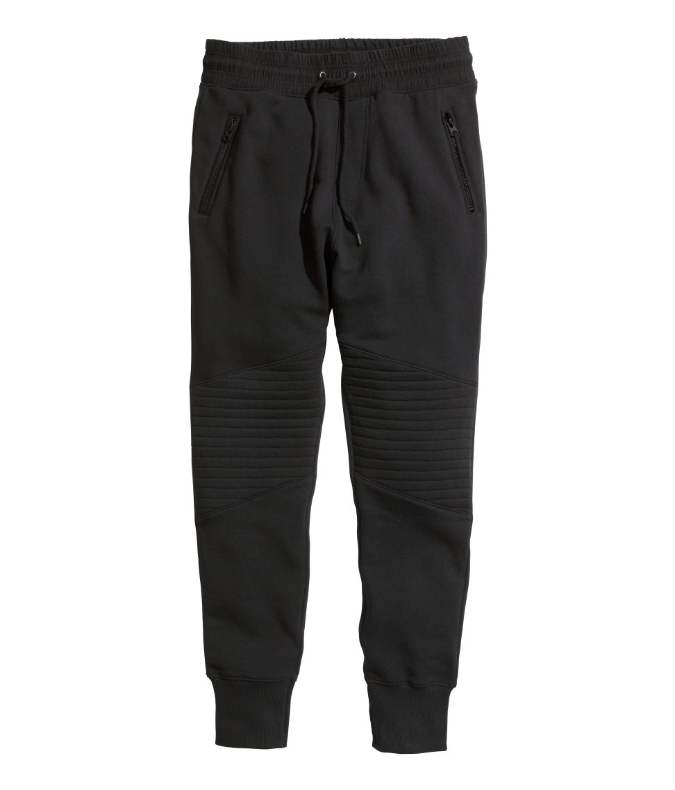 H&M Sweatpants in Black for Men - Lyst