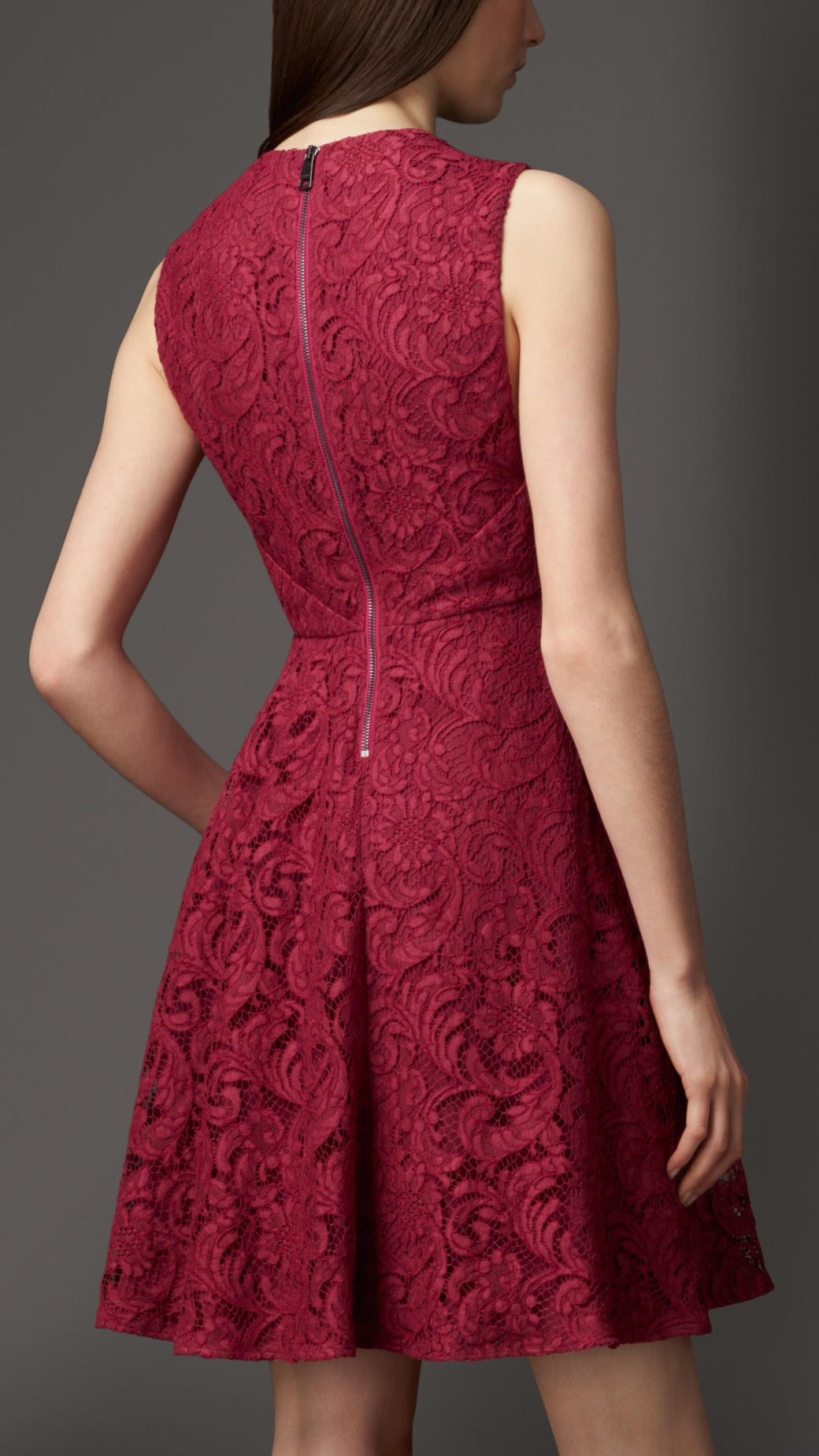 burberry pink lace dress