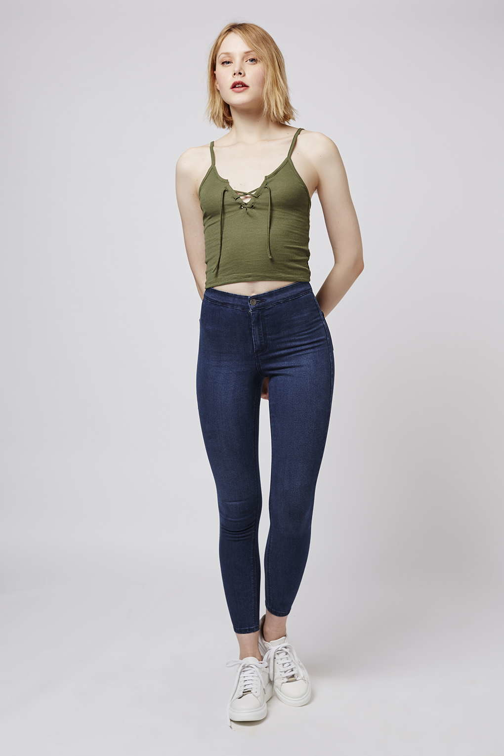 topshop holding power joni jeans