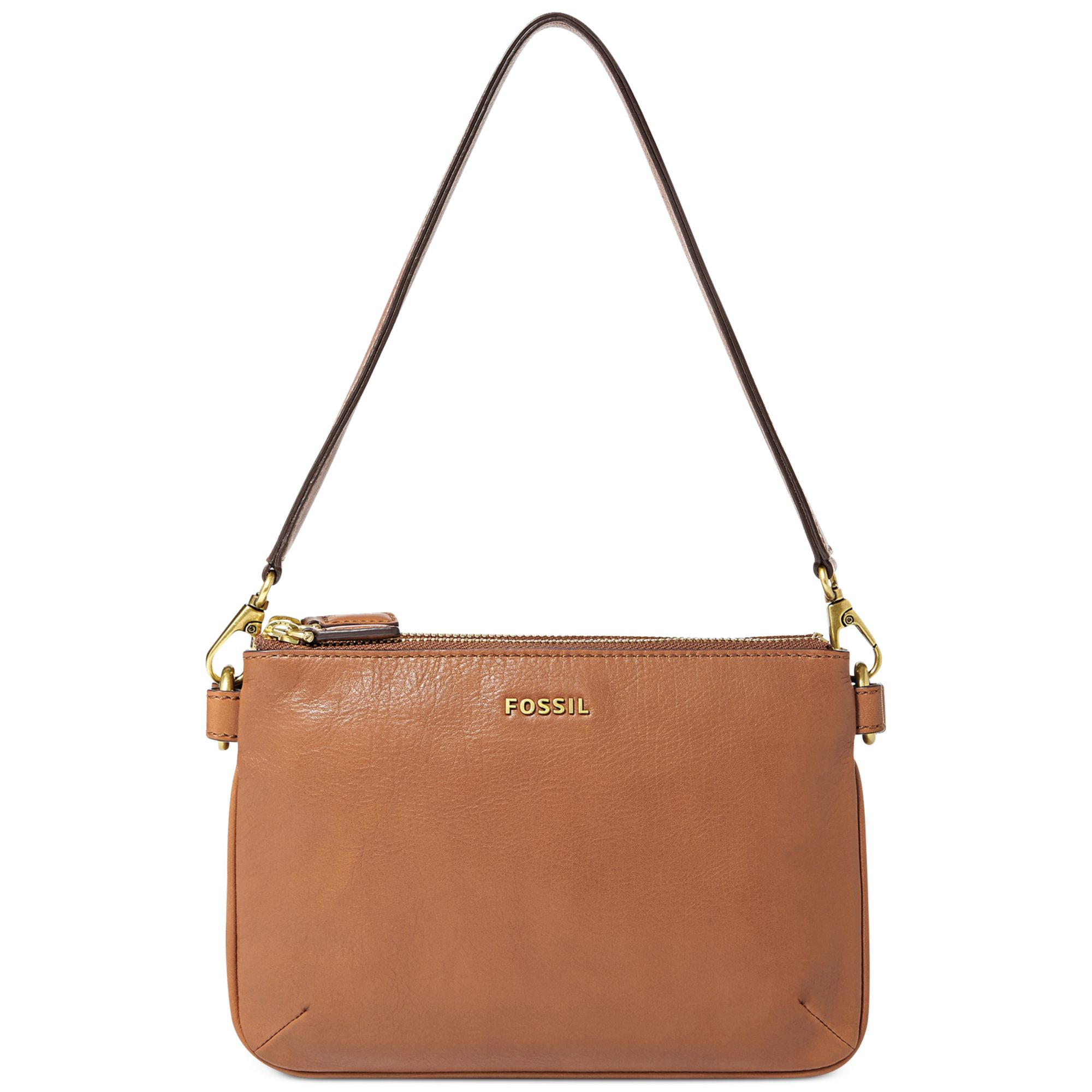 Lyst Fossil Memoir Pocketbook Top Zip Shoulder Bag in Brown