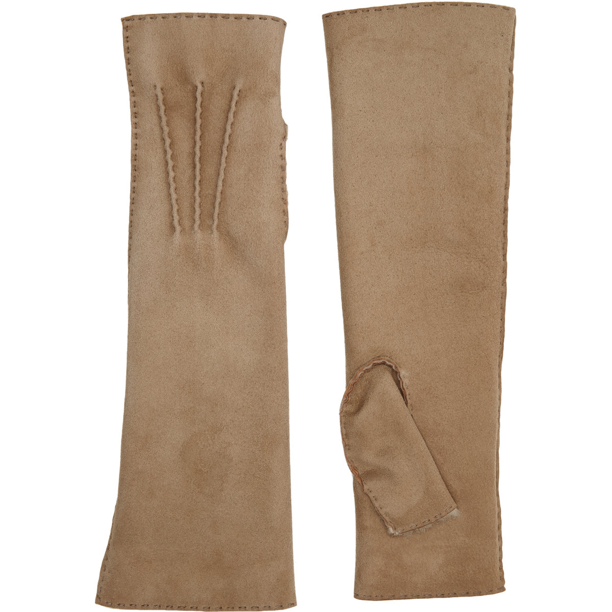 Barneys new york Women's Shearling-lined Long Gloves in Natural | Lyst Barneys new york Women's Shearling-lined Long Gloves in Natural | Lyst